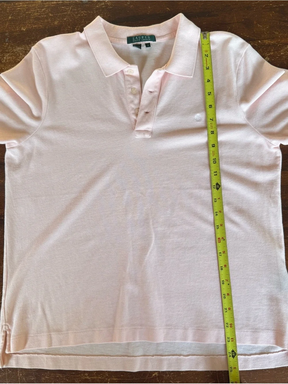 Ralph Lauren Light Pink Polo Shirt - Short Sleeve Cotton